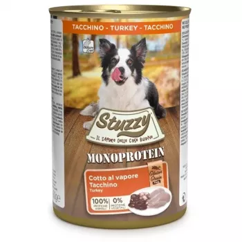 STUZZY Monoprotein Turkey – mitrā suņu barība – 400 g