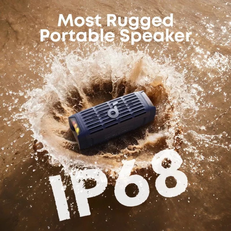 Pārnēsājams Bluetooth skaļrunis Anker Soundcore Boom 3i — 50 W, ūdensizturīgs, darbināms ar baterijām