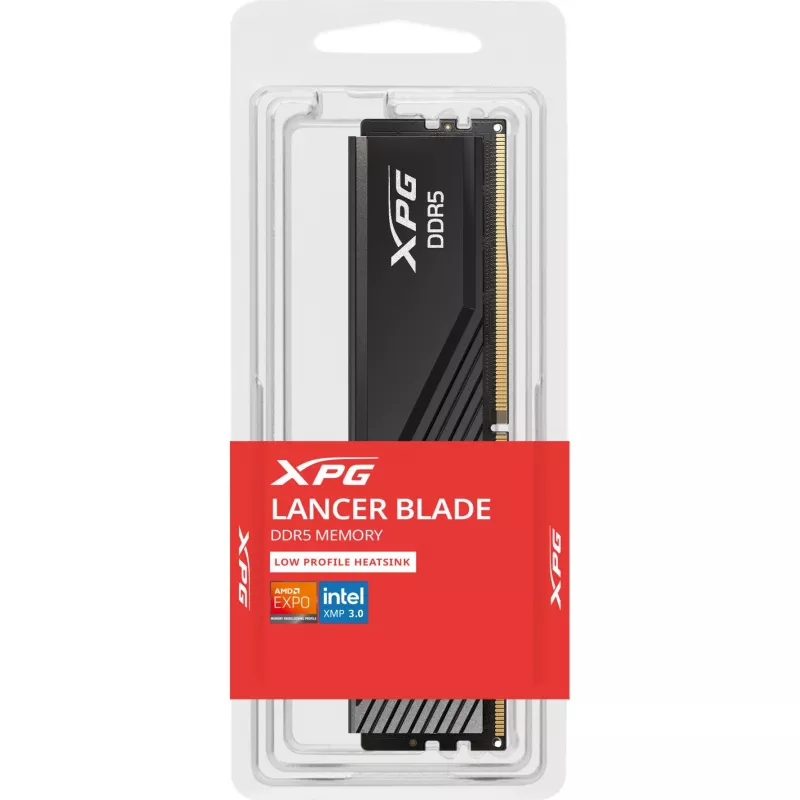 DIMM 16 GB DDR5-6000, atmiņa melnā krāsā, AX5U6000C3616G-SLABBK, XPG Lancer Blade, INTEL XMP, AMD EXPO