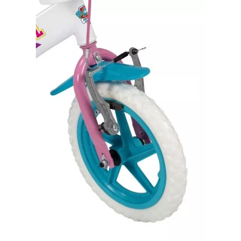 Bērnu velosipēds Toimsa TOI1181, 12 collu riteņi, balts, Paw Patrol dizains