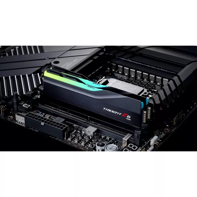 DIMM 32 GB DDR5-6000 (2x 16 GB) Dual-Kit, Arbeitsspeicher schwarz, F5-6000J2836G16GX2-TZ5RK, Trident Z5 RGB, INTEL XMP