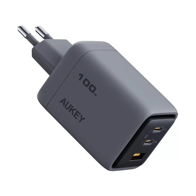 Comet Mix 3 sienas lādētājs PA-C5 3xUSB (2xUSB-C un 1xUSB-A) 100W 5A QC5.0 PD3.0 AFC PPS FCP SCP