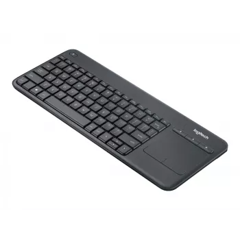 Logitech Wireless Touch Keyboard K400 Plus - tastatūra - bezvadu - 2,4 GHz - čehu - melna