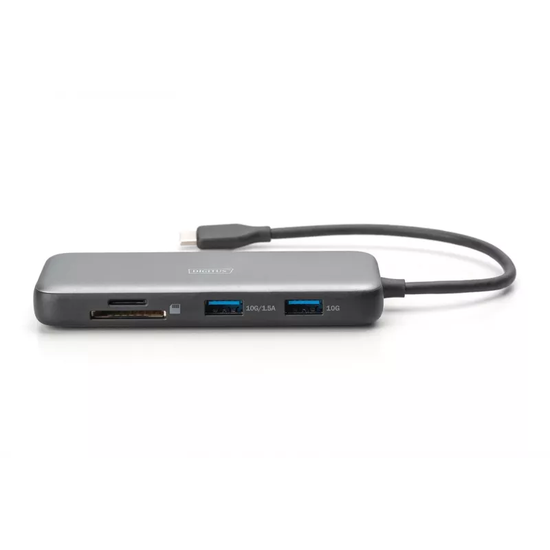 USB-C dokstacija Digitus DA-70915 8 portu 100W Power Delivery