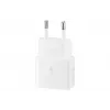 Sienas USB-C lādētājs Samsung EP-T2510 25W Balts, universāls iekštelpu ātrais lādētājs ar PPS