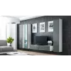 Cama Vitrīna VIGO '180' 180/40/30 balts/pelēks glancēts