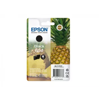 Epson 604 tintes kārtridžs, 1 gab., oriģināls, standarta ietilpība, melns