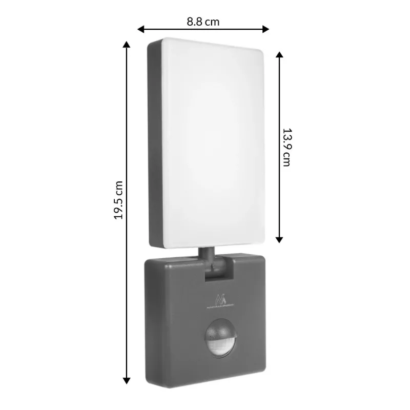 LED prožektors MACLEAN MCE516 ar PIR kustības sensoru, 50W, pelēks
