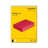 DeLOCK 18374 aizsargkaste 3,5 collu HDD, sarkana