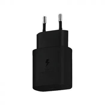 Lādētājs Samsung EP-TA800N iekštelpu, USB-C 25 W, universāls, 100–240 V, melns