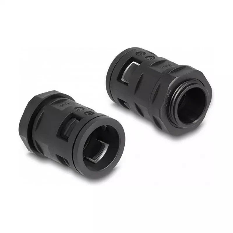 Kabeļu uzmava DeLOCK 60465 melna plastmasa 21,2mm 2m