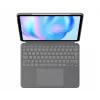 Logitech Combo Touch tastatūra QWERTY US International pelēka ar skārienpaliktni