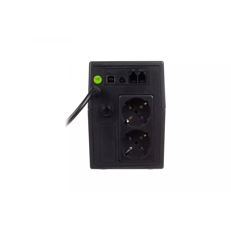 DIGITUS Line-Interactive UPS, 800VA/480W 12V/9Ah X1 Battery,2x CEE 7/7 Outlet,RJ-11,LCD (DN-170064-LCD)