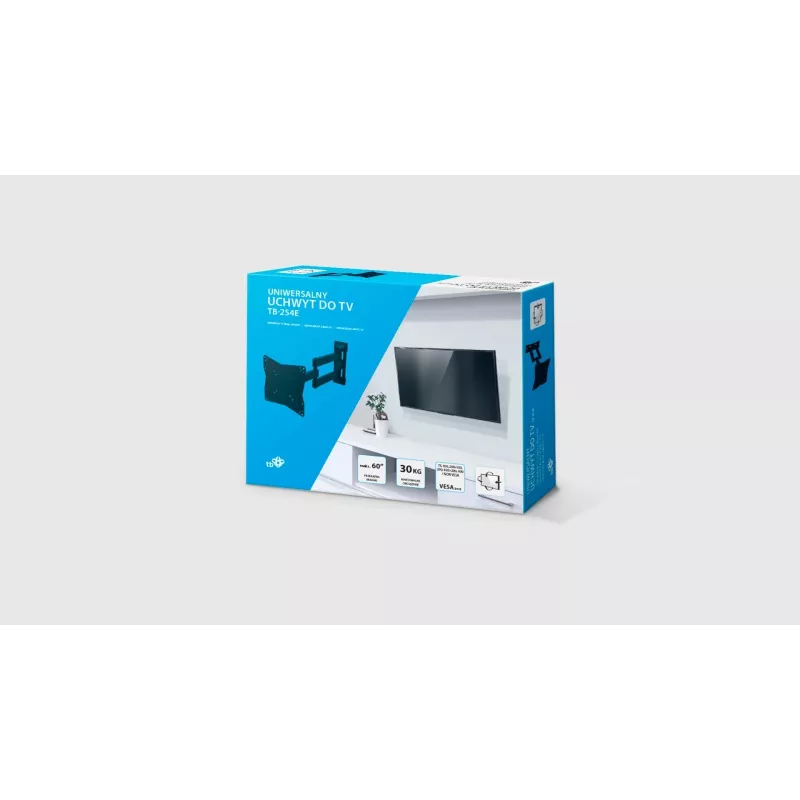 TV sienas stiprinājums TB TB-254E līdz 60 collām 30 kg