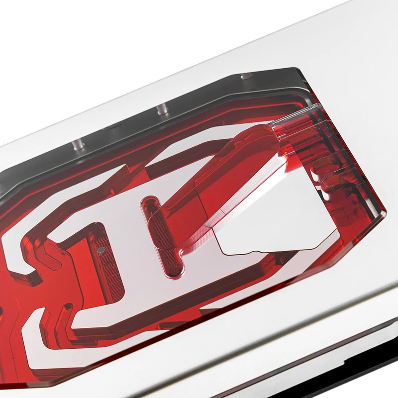 Watercool Heatkiller V Pro RTX 4090 FE ARGB GPU ūdensbloks — Akrila augšdaļa, niķelēta pamatne