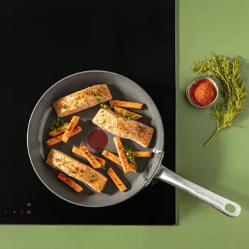 Tefal Renewal C4260443 panna, 24 cm, pelēka, piemērota indukcijas plītīm