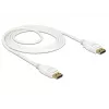 DisplayPort kabelis DeLOCK 85509 1,5 m Balts