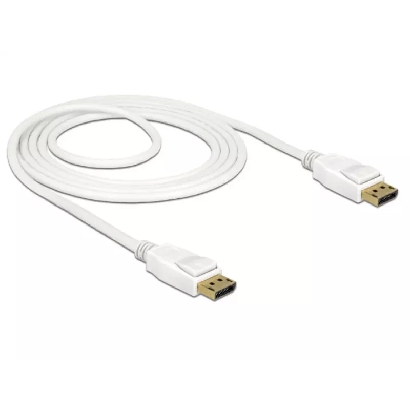 DisplayPort kabelis DeLOCK 85509 1,5 m Balts