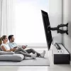 Sienas TV stiprinājums MACLEAN MC-781 ekrāniem no 66 līdz 177,8 cm (26–70 collas), slīpums -12–2°, VESA 100x100–400x400, maks. slodze 45 kg, melns