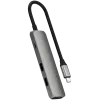 Satechi ST-P4SM saskarnes centrmezgls USB Type-C 10000 Mbit/s Pelēks