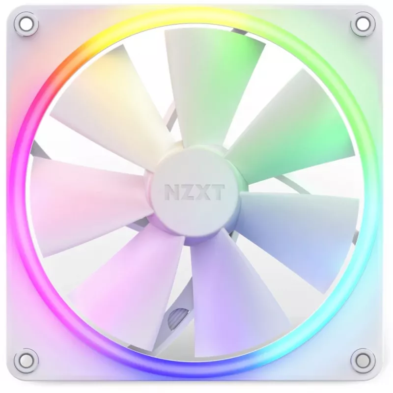 NZXT F140 RGB 140mm baltais viens ventilators