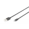 Assmann USB 2.0 savienojuma kabelis. tips A - micro B M/M. 3,0 m. USB 2.0 saderīgs. UL. bl (AK-300110-030-S)