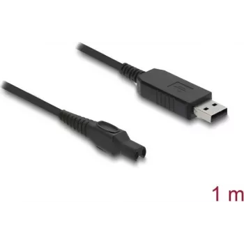 USB uzlādes kabelis DELOCK 15 V elektriskajiem skuvekļiem, saderīgs ar Philips OneBlade Pro 360 HQ7 HQ8 HQ9