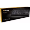 Klusā USB tastatūra ar fona apgaismojumu un zemiem taustiņiem