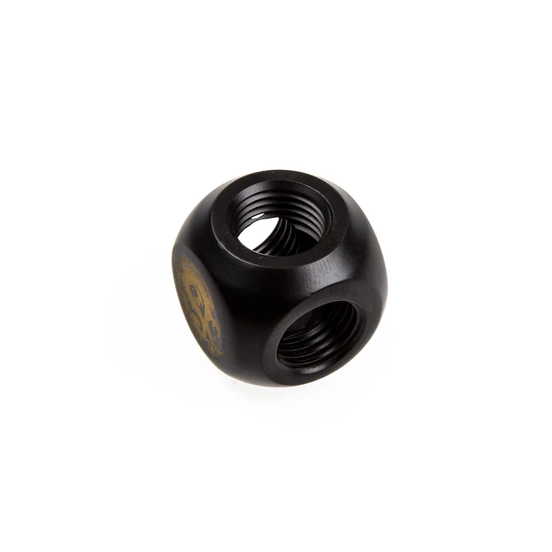 BitsPower BP-CBTMB T-Adapter 3x G¼ (3-way) ūdens dzesēšanai, oglekļa melns