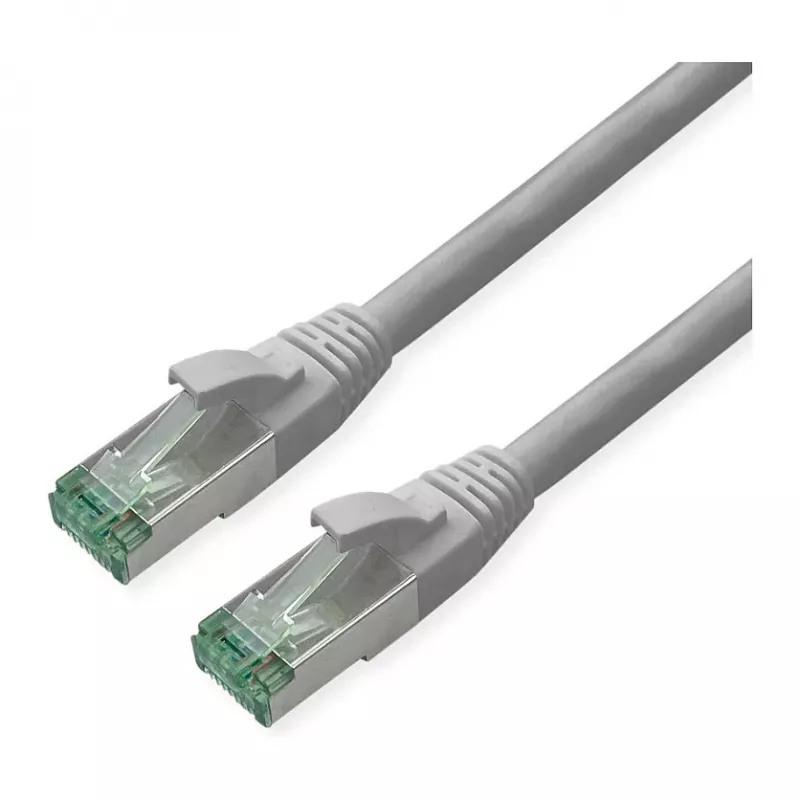 ROLINE RM komutācijas kabelis Cat.6A S/FTP (PiMF), pelēks, 2 m
