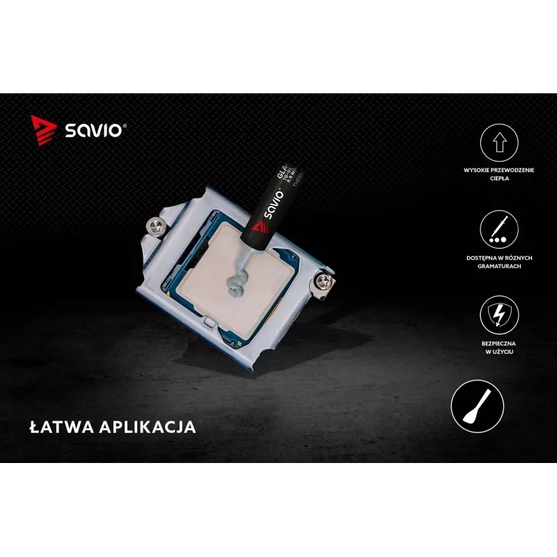 Termopasta SAVIO TG-02 8,5 W/mK 2 g