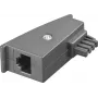 Goobay TAE Adapteris, TAE-F spraudnis > RJ45 ligzda (8P2C), pelēks (45736)