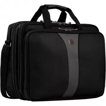 Wenger/SwissGear Legacy 17 portatīvā datora soma 43,2 cm (17) portfelis Melns, Pelēks