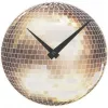 NeXtime klok 5172 Little Disco, Ø20 cm, Sienas, Sudraba
