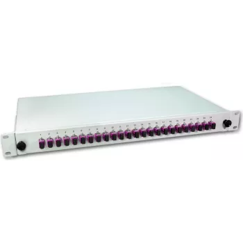 Lightwin LWL savienojumu kārba, 24 šķiedras, 24x SC daudzrežīmu, 50/125µm OM4 pigtail savienojumu kārbas (SPBOX 24G50 OM4 SC)