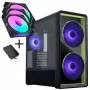 Lian Li LANCOOL 217 INF PC korpusa komplekts + 3x UNI FAN SL-INF 120 Reverse Blade ventilators - melns