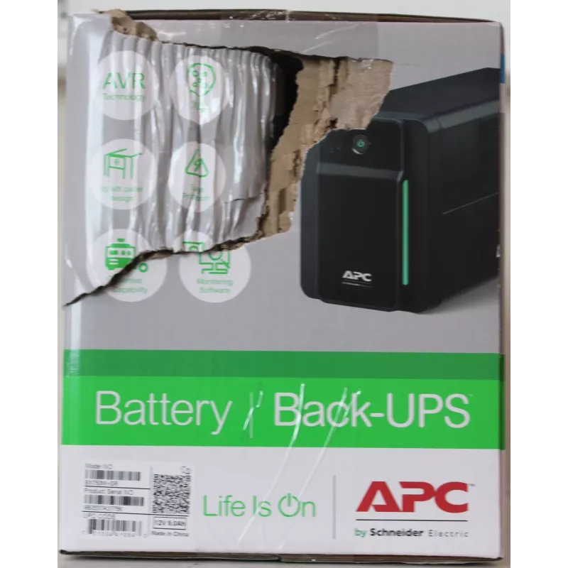 Nepārtrauktās barošanas avots Schneider Electric APC Back-UPS BX750MI-GR — 750 VA, 410 W, līnijinteraktīvs, iebūvēta baterija