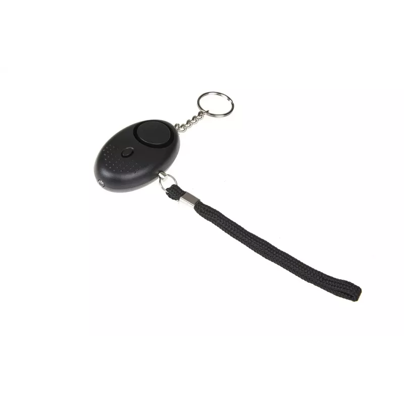 Personīgā signalizācija GUARD YC-003-BL — 120 dB, LED lukturītis, LR41 baterijas, pārnēsājama drošības ierīce