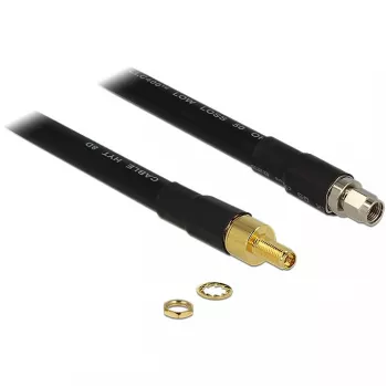 Koaksiālais kabelis DeLOCK 0.4m RP-SMA/RP-SMA