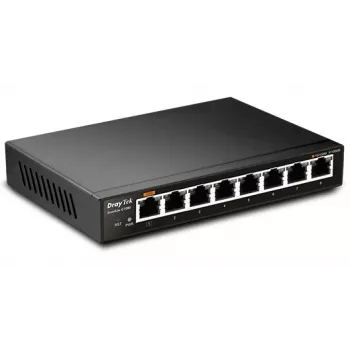Nepārvaldāms L2 Gigabit Ethernet slēdzis Draytek VigorSwitch G1080 melns