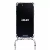 Kaklarota Lookabe Snake Edition iPhone X/Xs — sudraba piekariņa aksesuārs