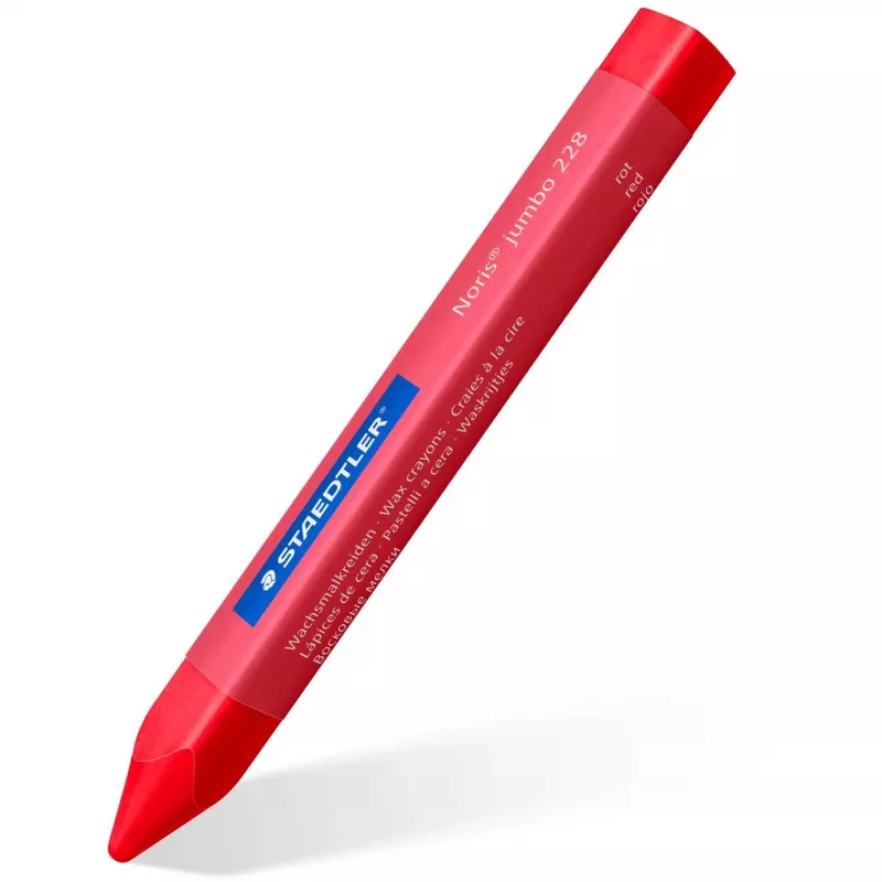 Vaska krītiņi Staedtler Noris Jumbo — 12 krāsas, netoksiski, jumbo izmērs