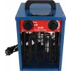 Ventilatora elektriskais telpu sildītājs BLAUPUNKT EH7010 — 2000 W, nerūsējošā tērauda elements, IPX4, grīdas lietošana, līdz 22 m², melns/zils/sarkans