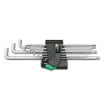 Wera 950/9 Hex-Plus 4 L-atslēgu komplekts, metrisks, hromēts