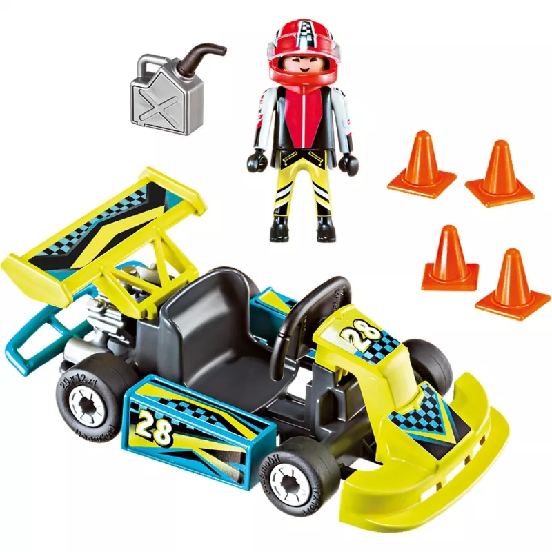 Rotaļlietu figūriņa PLAYMOBIL Gokartu braucēja pārnēsāšanas futrālis