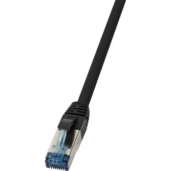 Tīkla kabelis LogiLink CQ6085S RJ-45 Cat6a 7.5 m Melns