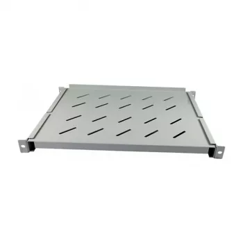 Plaukts statīvam ALLNET ALL-S0002102 — 19 collas (48,3 cm), 650×450 mm, pelēks, maksimālā slodze 60 kg