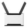 Bezvadu maršrutētājs MikroTik Chateau PRO ax — divjoslu 2,4/5 GHz, 3548 Mbit/s, PoE, 5x LAN, 2 ārējās antenas, pelēks/balts