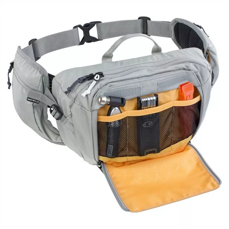 EVOC Hip Pack jostas soma Mesh Nylon Ripstop pelēka 3L Unisex