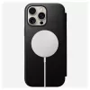 Folio telefona maciņš Nomad NM01675785 Apple tālruņiem, der ekrāniem līdz 17,5 cm (6,9 collas), melns, 3 karšu kabatiņas, galda statīvs